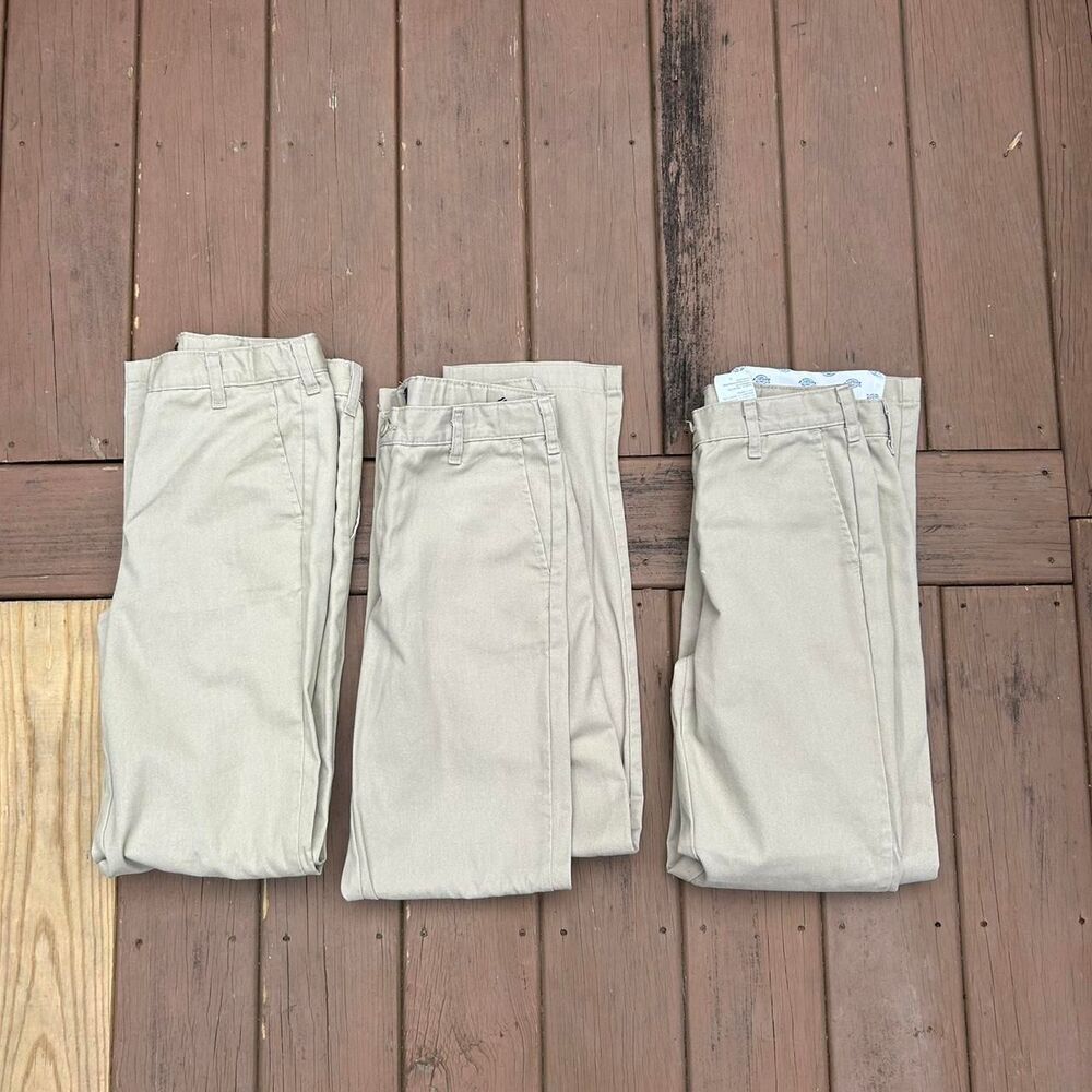Dickies Cream and Tan Trousers